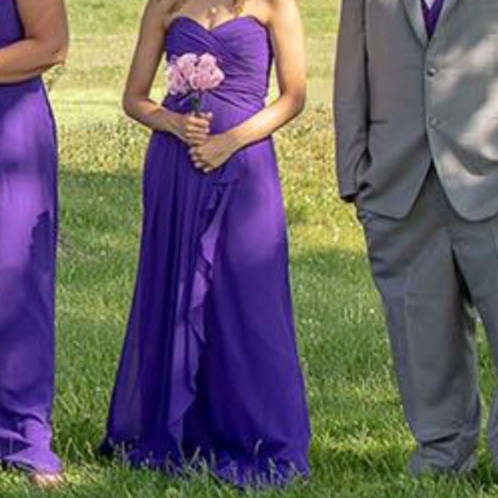 Size 2 royal purple bridesmaid or prom dress